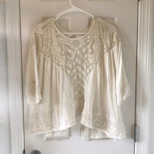 Embroidered open top